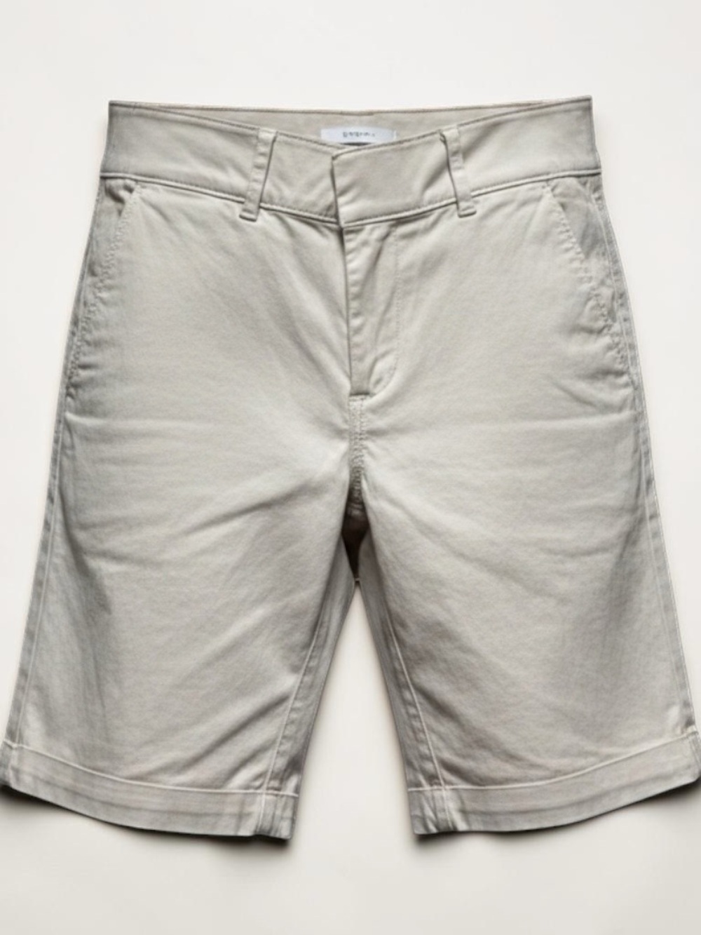 LOFT Neutral Cream High-Rise Bermuda Shorts - Picture 1 of 3